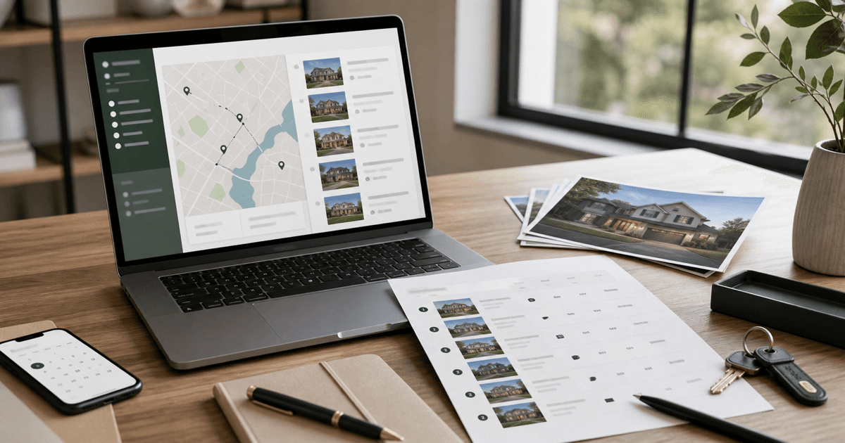 AI Buyer Showing Tour Plan for Real Estate Agents